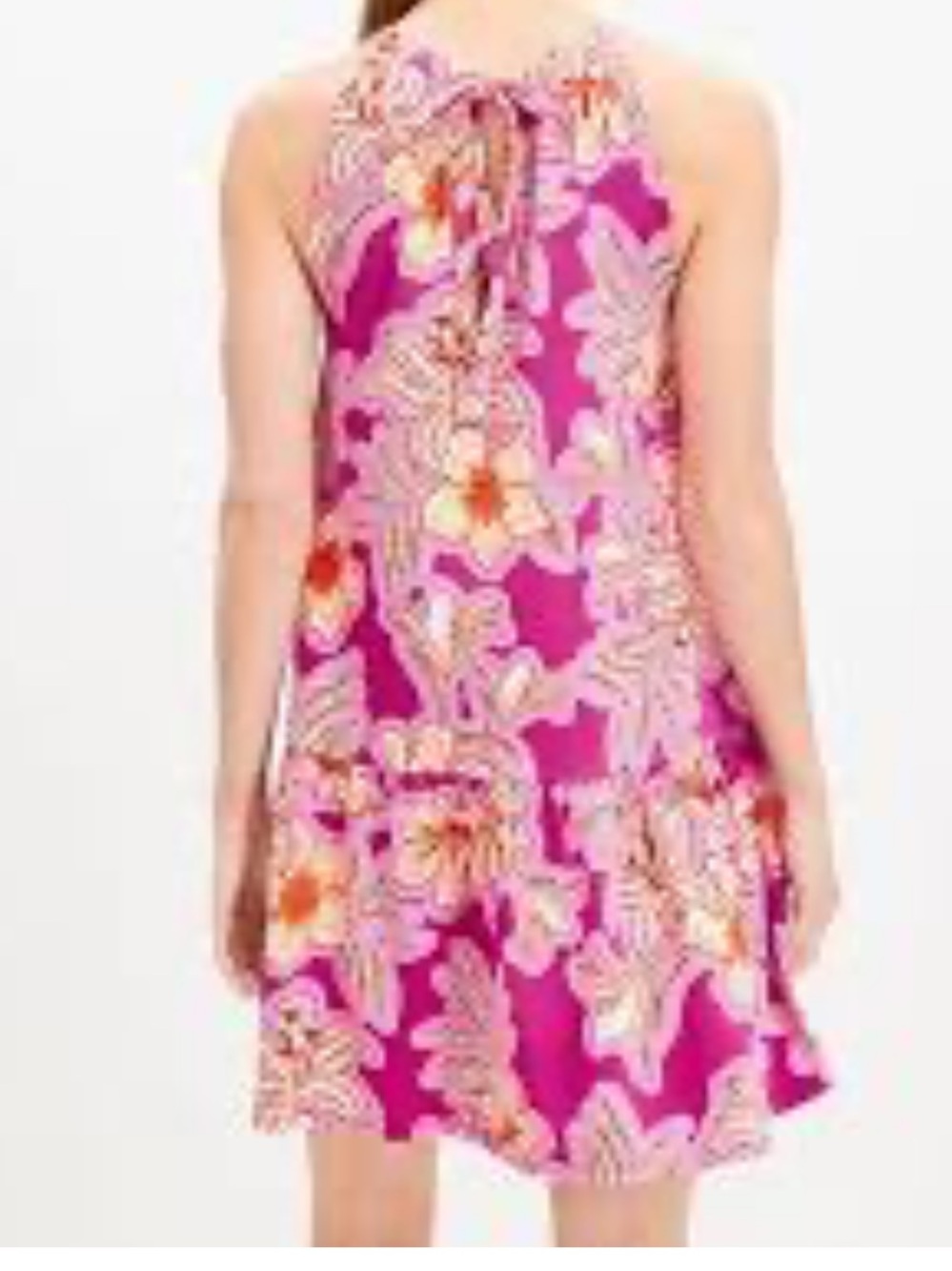 NWOT Loft Mosiac mini halter swing dress size medium - Picture 3 of 11